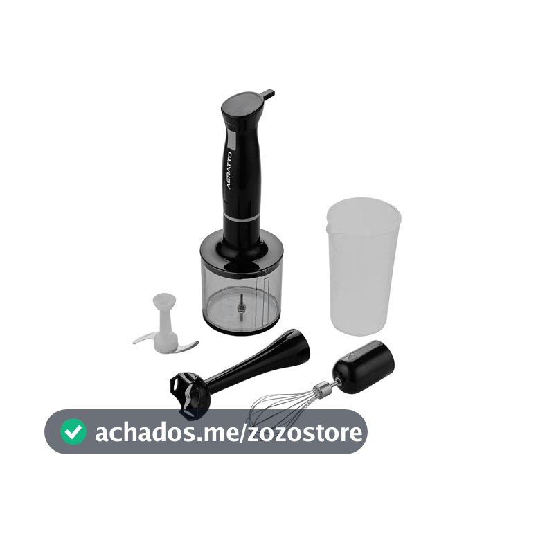 Mixer 3 em 1 Agratto AMIX01-01 Preto 700ml 127V