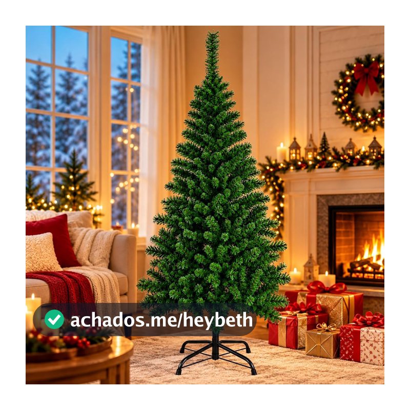 Árvore de Natal Artificial Pinheiro Verde 2,10m 1.100 Galhos