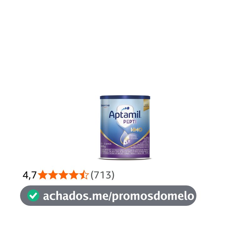 Fórmula Infantil Aptamil Pepti Danone Nutricia 800g