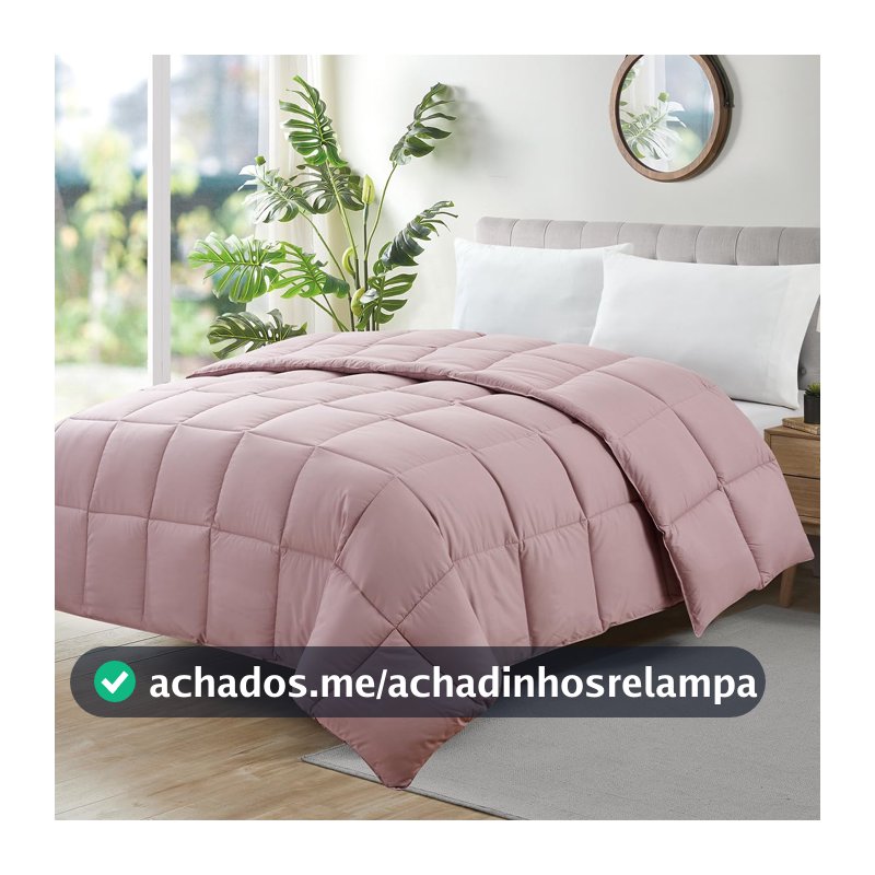 Camesa Edredom Ecopluma Toque de Pluma Queen 240x260cm - Rosé