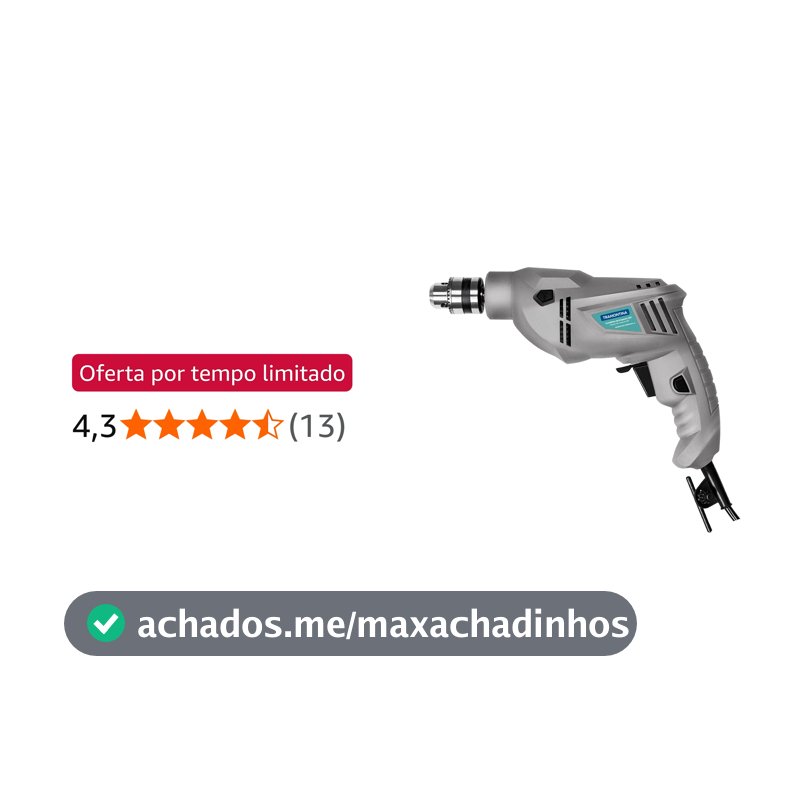 Furadeira de impacto 3/8" 500W, 110V