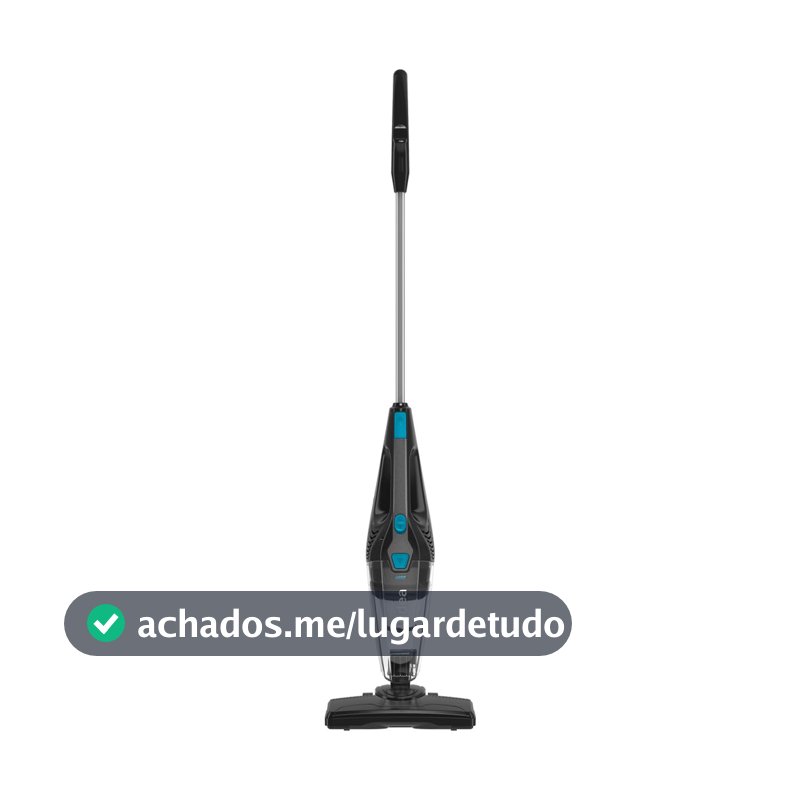 Aspirador de Pó Vertical 2 Em 1 Preto E Azul 1350W Midea