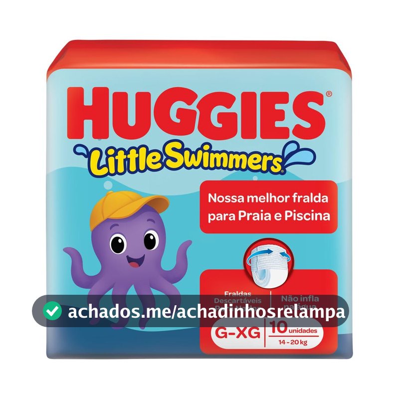 Fralda Huggies Little Swimmers G/XG 10 Un
