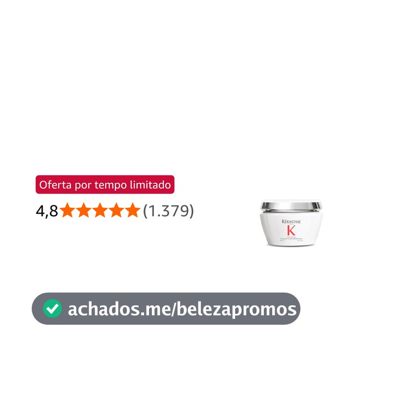 Kérastase Máscara Première Masque Filler Réparateur, Todos os tipos de cabelos danificados, Reparador de preenchimento, Hidrata e fortalece, Peptídeo e Glicina, 200ml