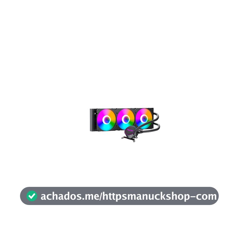 Water Cooler Mach1 Logic, Rgb, 360mm, Amd e Intel, Preto - Gk360