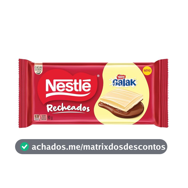 Tablete Recheado Nestlé Galak 90g