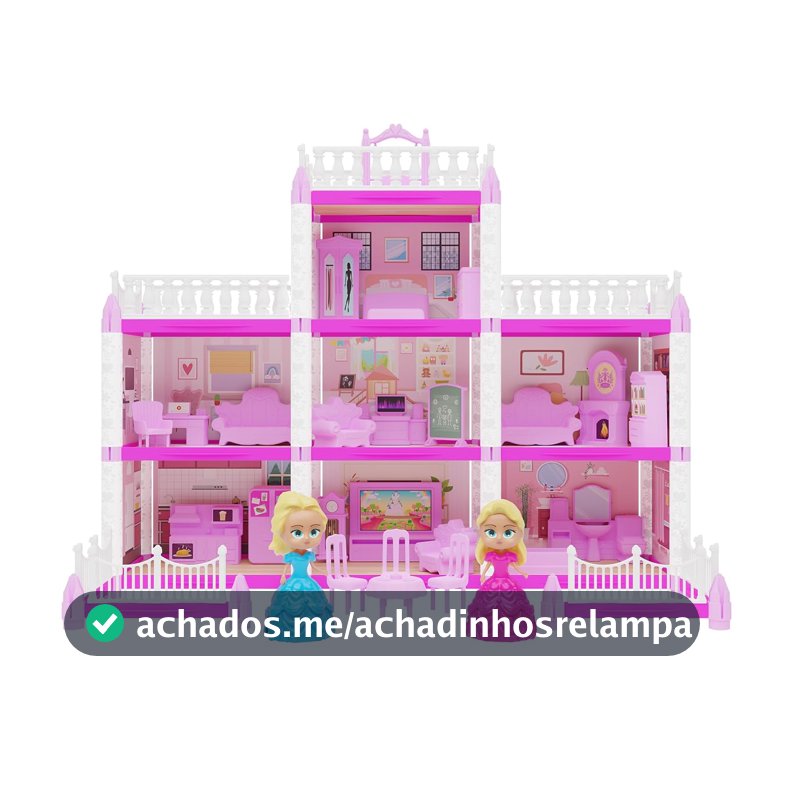 GGB Casinha de Boneca Castelinho da Princesa 160 Peças