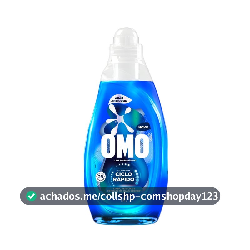 Lava-Roupas Líquido Omo Ciclo Rápido Ação Antiodor Frasco 1,4l