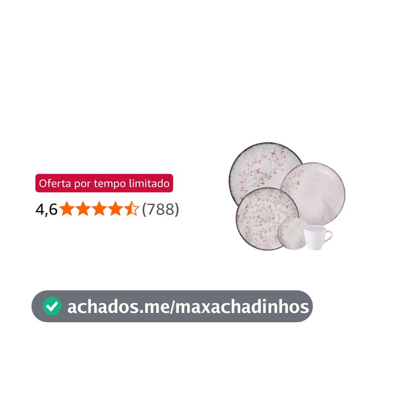 Tramontina Aparelho de Jantar Floralis em Porcelana Decorada 20 Peças