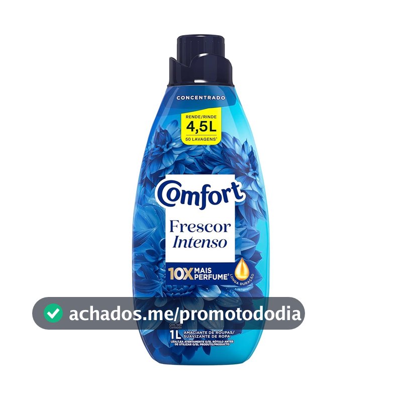 Comfort Amaciante Concentrado Frescor Intenso 1 L