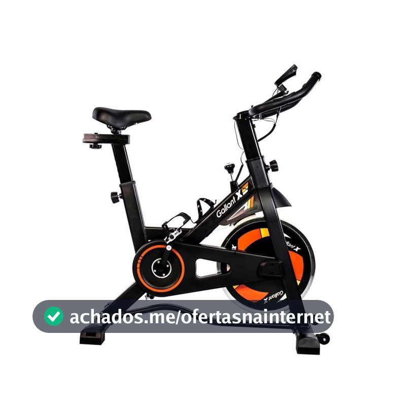 Bicicleta Ergométrica Gallant Elite X Spinning Roda de Inercia 8kg até 110kg Mecânica Gsb08hbta-pt