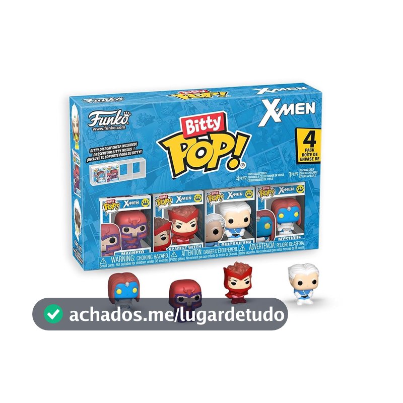Funko Bitty Pack: X-Men - MagnetoY uma minifigura misteriosa surpresa - 0,9 polegadas (2,2 cm) colecionável - Repetisco empilhável incluído - ideia de presente - enchimento para saco de presentes