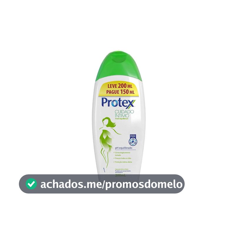Protex Fresh Equilibrium Sabonete Líquido Íntimo, Leve 200ml Pague 150ml