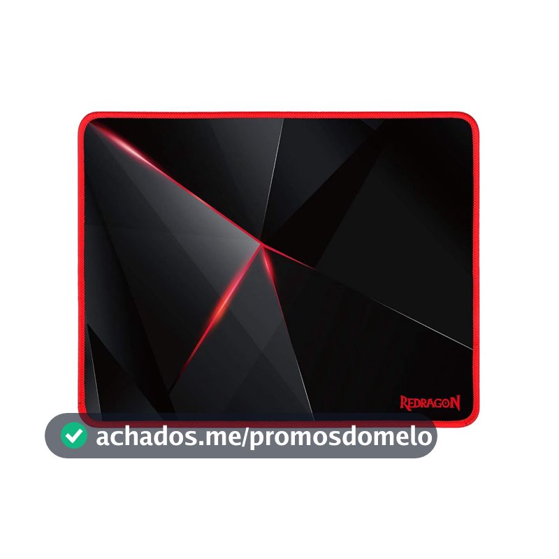 Redragon MOUSEPAD GAMER CAPRICORN 330x260x3MM P012, preto/vermelho