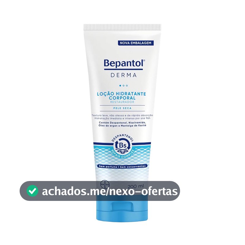 Bepantol Derma Hidratante Corporal Restaurador, Loção para Pele Seca 200ml