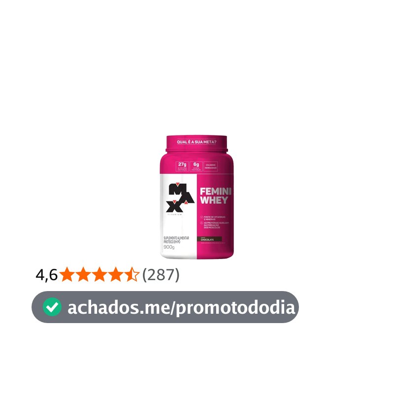 Femini Whey (900g) - Sabor Chocolate