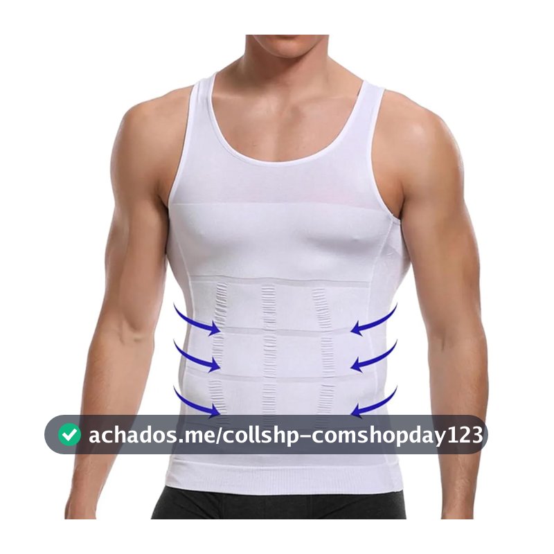 Regata e Camiseta Masculina para Treino com Cinta Modeladora Compressão Perde Barriga