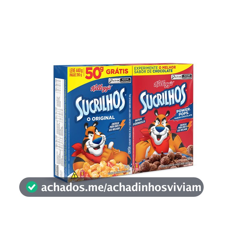 Duo Pack Sucrilhos Original 240g + Power Pops 200g Kellogg's