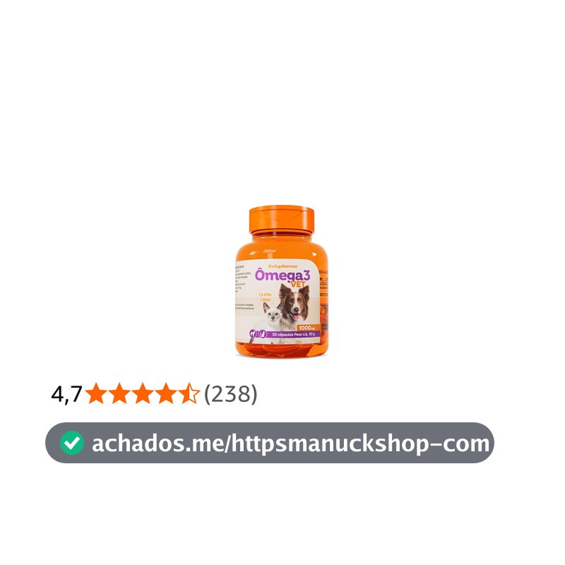 BOTUPHARMA Omega 3 Vet 1000 Mg Com 30 Cápsulas - Botupharma