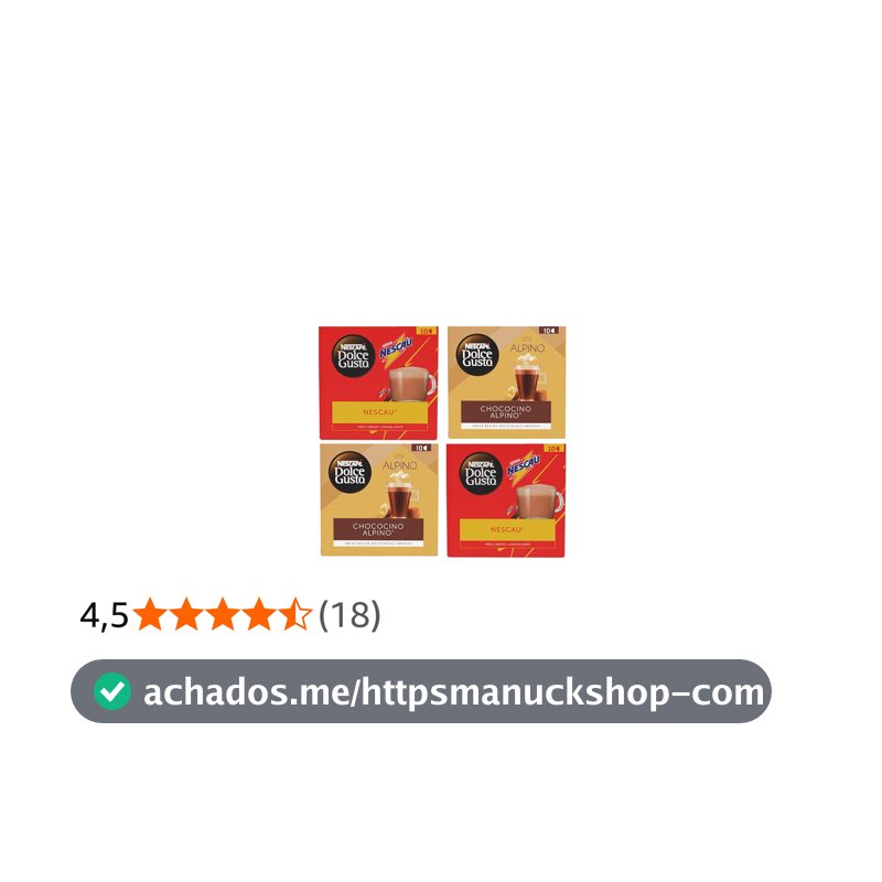 KIT 40 Cápsulas Dolce Gusto Alpino e Nescau