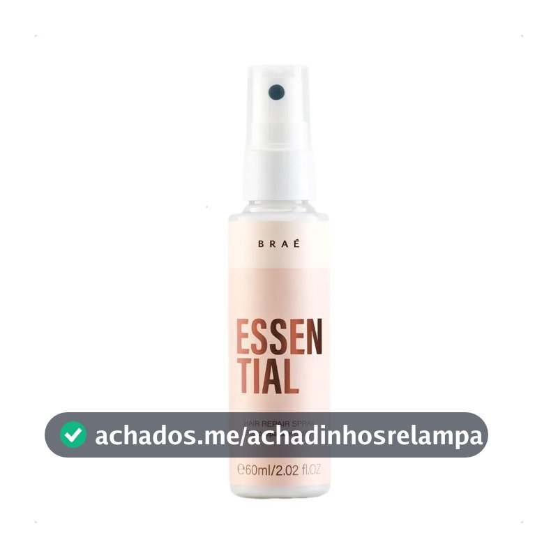 BRAÉ Essential Fluido Capilar 60ml - Hair Treatment Anti-Breakage, Fortalecimento e Proteção Térmica - Não Oleoso
