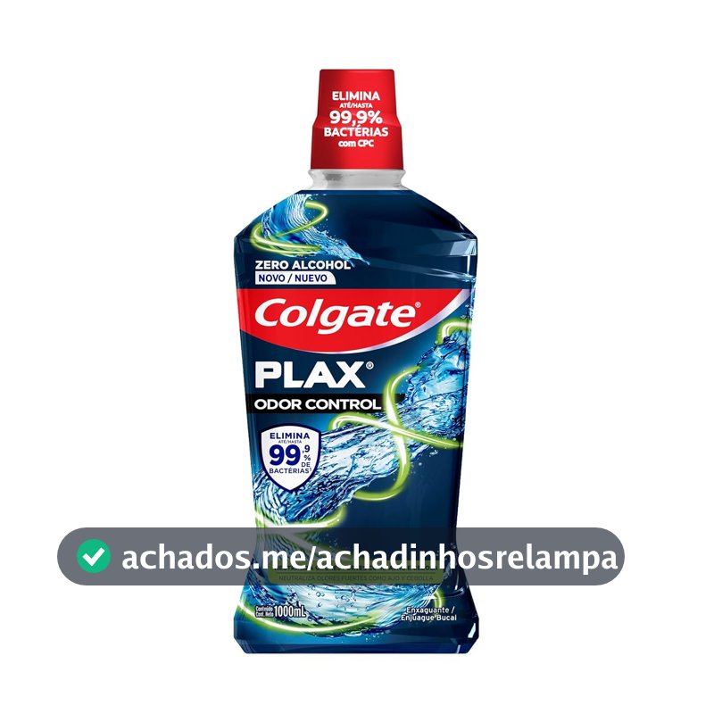 Enxaguante Bucal Sem Álcool Colgate Plax Odor Control 1L