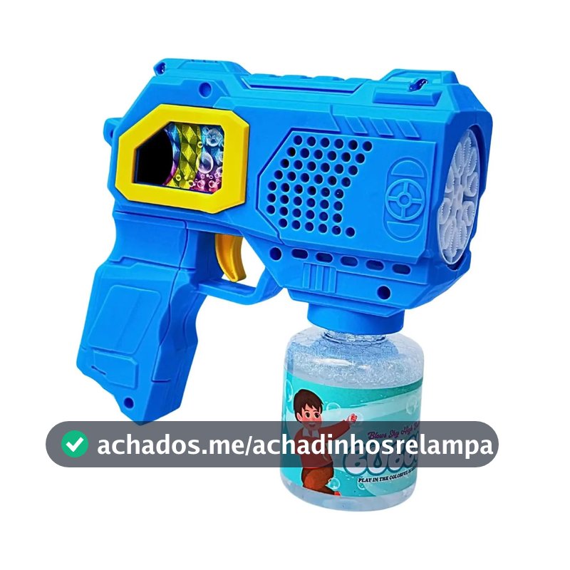 Pistola De Bolinha De Sabão Lança Bolha Maquina Bolha Sabão