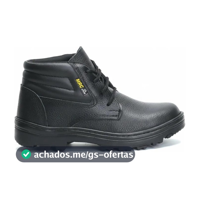 Bota Coturno Segurança Para Trabalho Com Cadarços