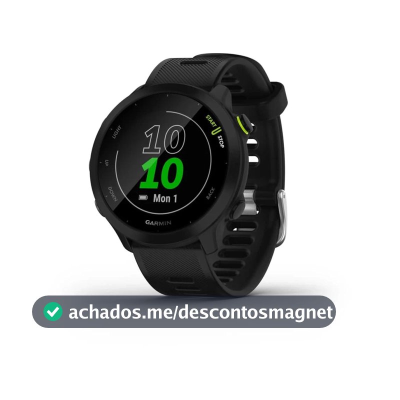 Garmin Relógio Forerunner 55 com Monitor Cardíaco de Pulso e GPS