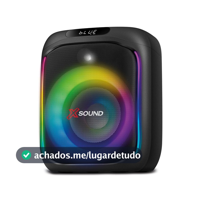 MONDIAL Caixa de Som Party Box, Luzes Multicores, Bluetooth, 350W RMS, TWS - PBX-350