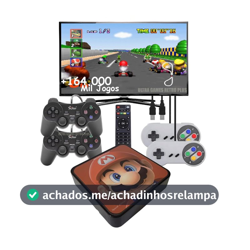 Video Game Retro Premium Edição Especial + 164 Mil jogos + 4 Controles + Atualizado