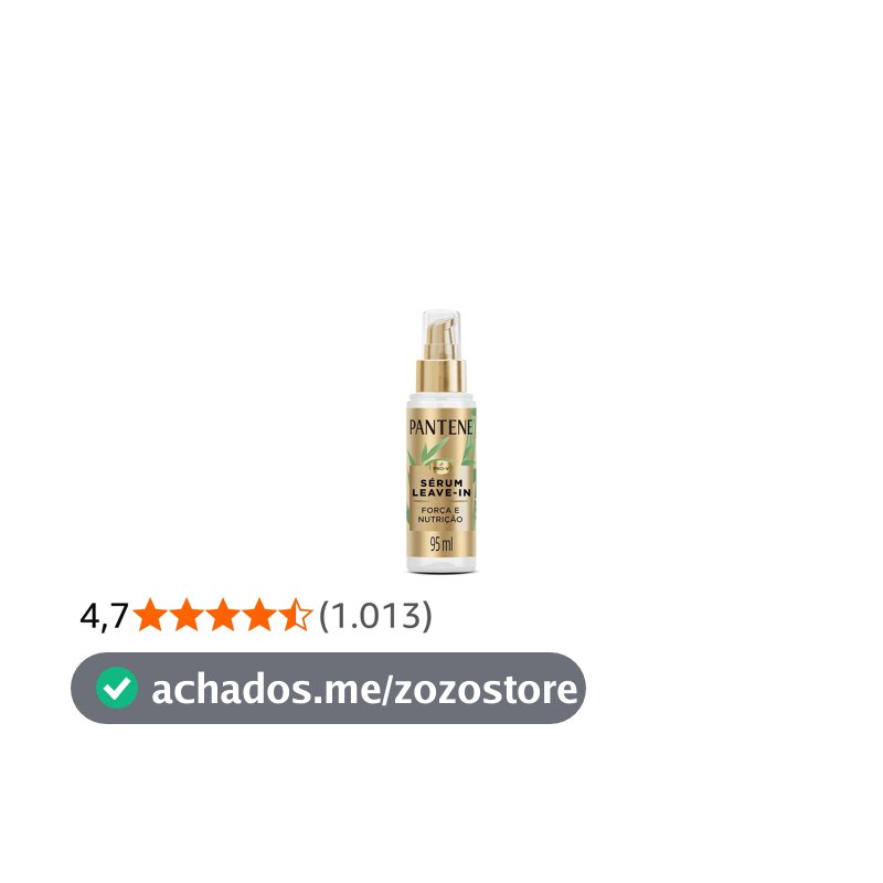 Pantene Sérum Leave-in Bambu Força Nutrição Controle de Frizz 95 ml