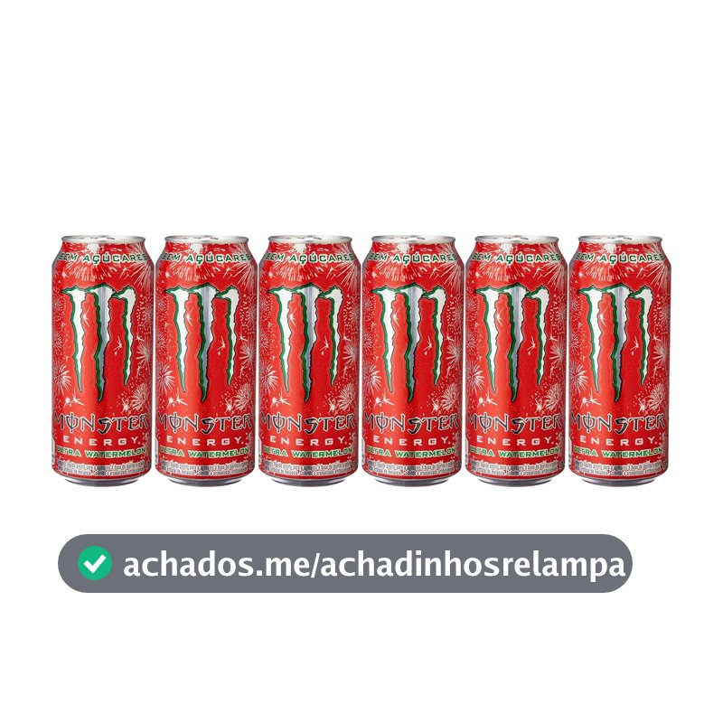 Pack de MONSTER ULTRA WATERMELON LT 473ML 6 unidades