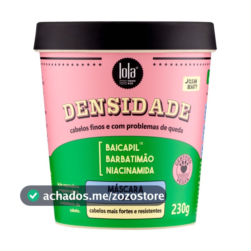 Densidade Máscara Capilar 230g , Lola Cosmetics