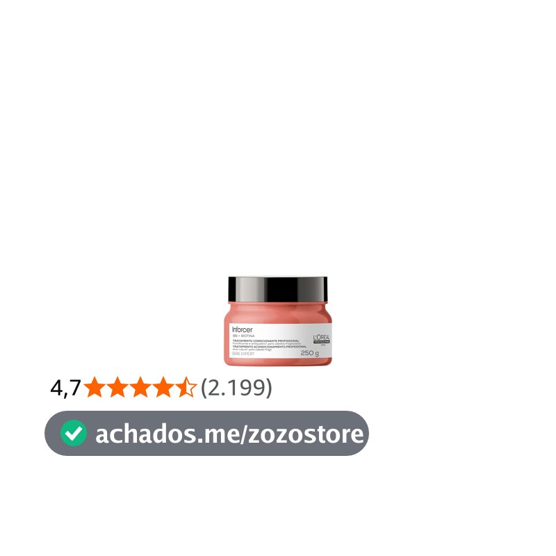 L'Oréal Professionnel Serie Expert Inforcer Máscara de Tratamento, Fortificante Anti-Quebra que Estimula o Crescimento e Previne a Queda, com Biotina e Vitamina B6 para Cabelos Frágeis, 250g