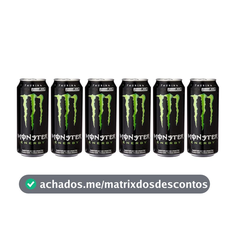 Pack de Monster Energy 473ml - Unidade 6 unidades