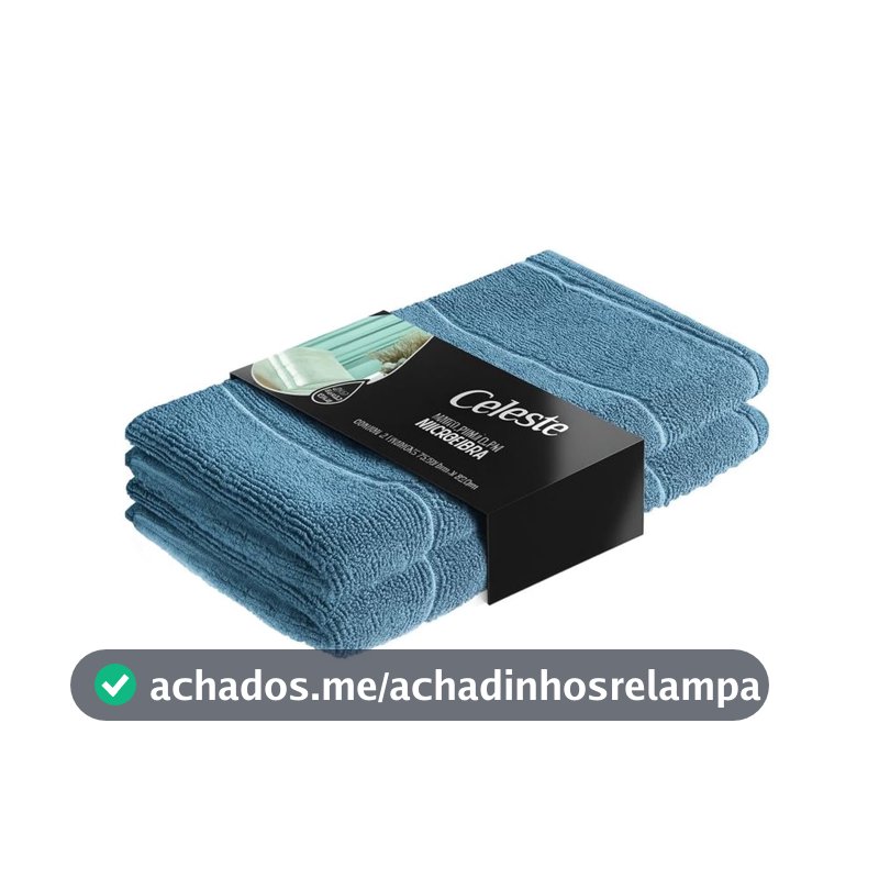 2 Super Panos de Chão Grandes em Microfibra 80x50 Panão