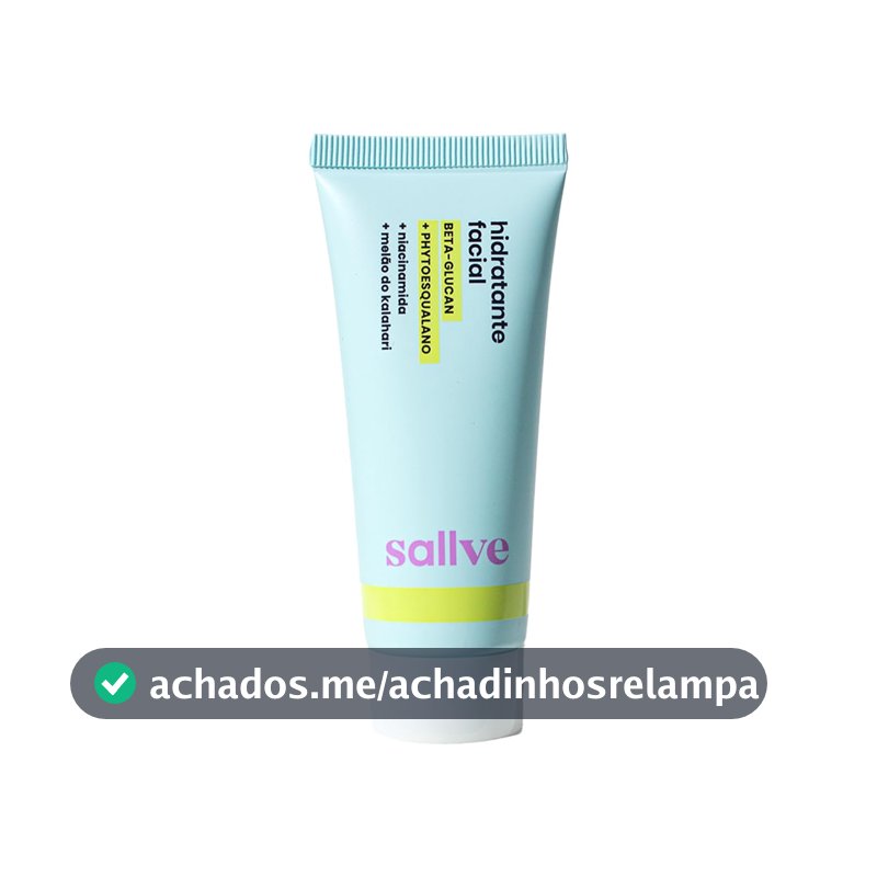 Sallve Hidratante Facial 40G - Beta-Glucan Phytoesqualano