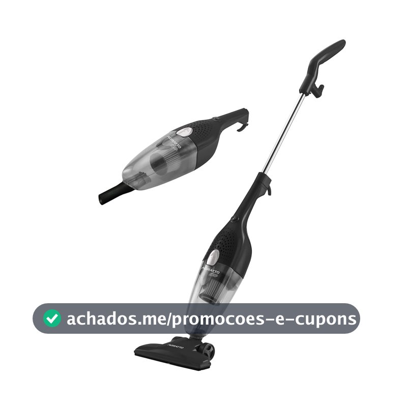 Aspirador de Pó Vertical Duo AS Agratto Preto 1000W