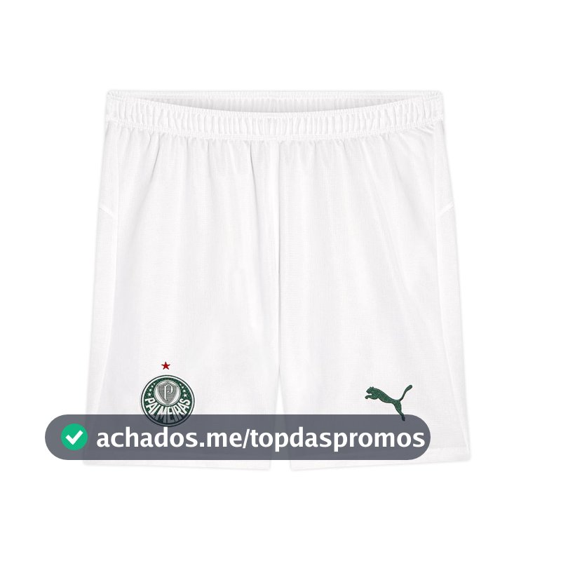 Shorts Puma Palmeiras Torcedor Home Shorts 26 Masculino