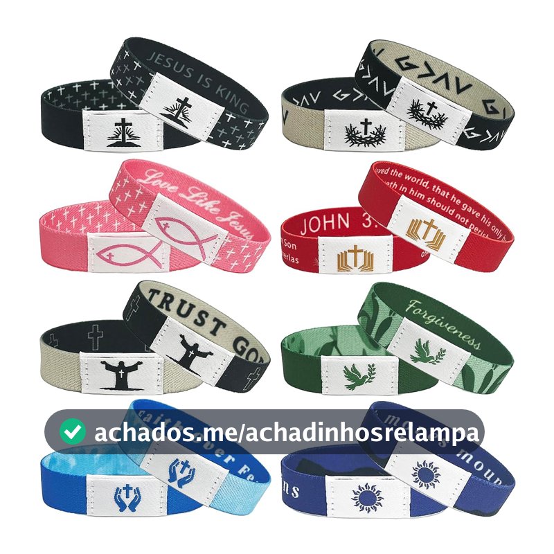 BomBuull 8 pulseiras diárias de versículo da Bíblia, pulseira cruzada com NFC, pulseira cristã religiosa inspiradora, joias de amizade para adolescentes, homens e mulheres
