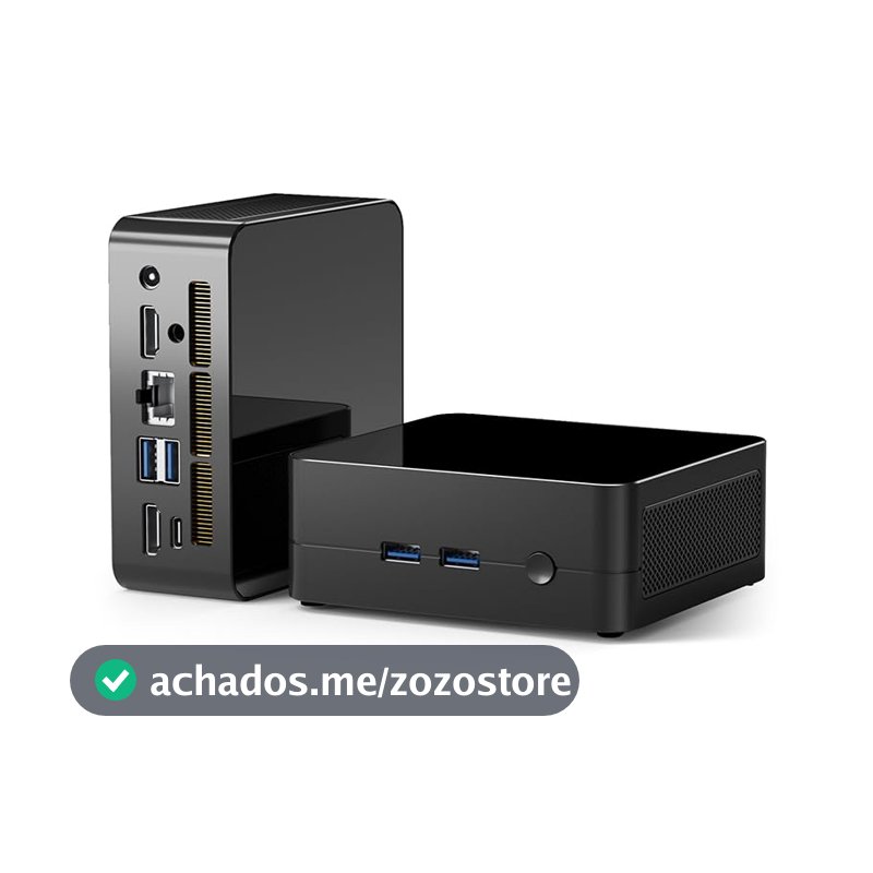 Mini PC Binxarn, AMD Ryzen 5 5625U (6C/12T, até 4,3 GHz), tela tripla 4K a 60 Hz, Wi-Fi 6/BT5.2/Dual HDMI, computador de mesa compacto DIY, para casa/escritório/jogos leves (sem RAM/sem SSD/sem SO)