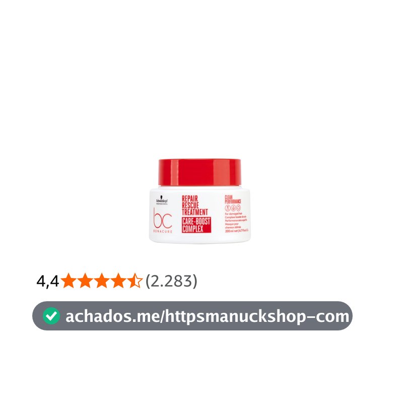 Bc Bonacure Peptide Repair Rescue Tratamento 200Ml, Schwarzkopf Professional