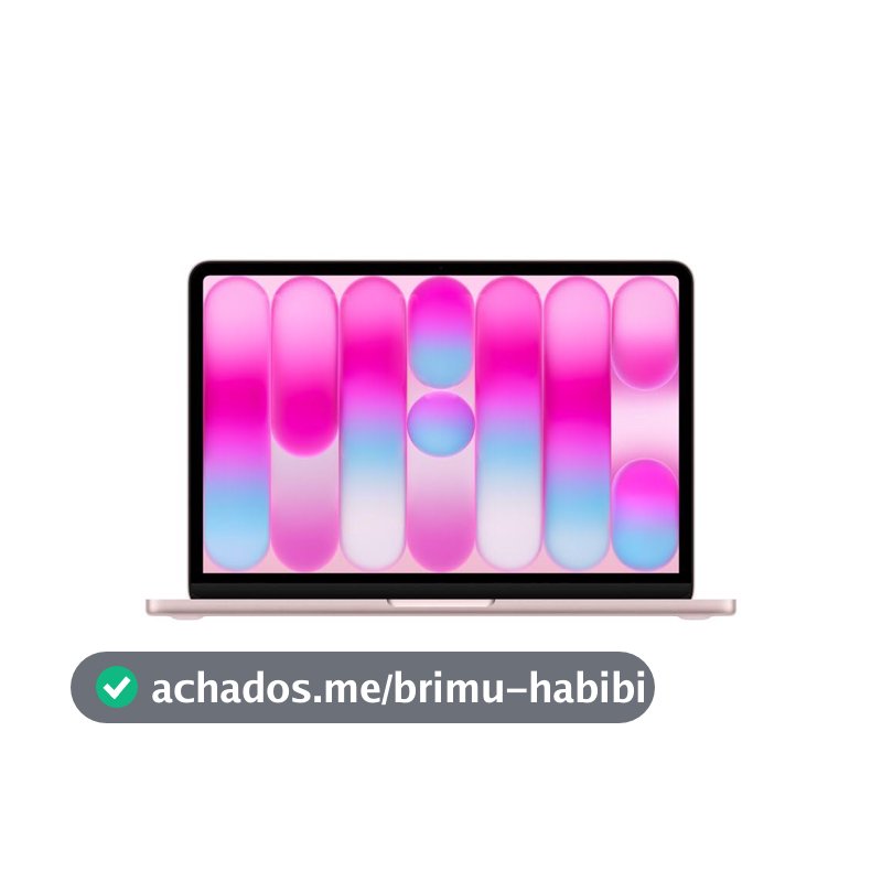 Apple 2026 MacBook Neo (13 pol. com chip A18 Pro, pensado para IA e Apple Intelligence, tela Liquid Retina, 8 GB de memória unificada, SSD de 256 GB e câmera FaceTime HD de 1080p); Rosado