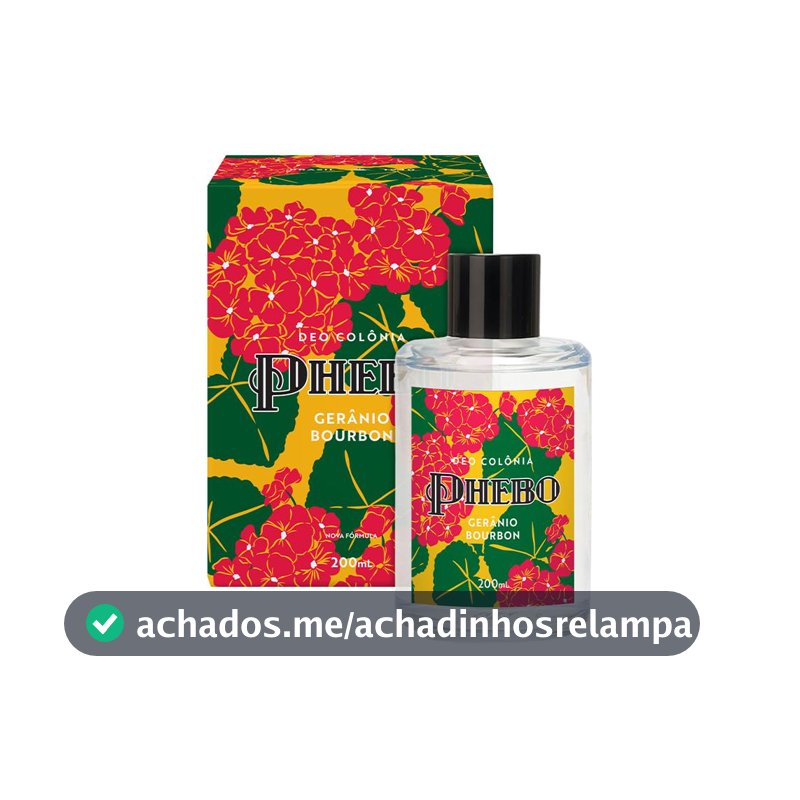 Colônia Gerânio Bourbon Phebo 200ml