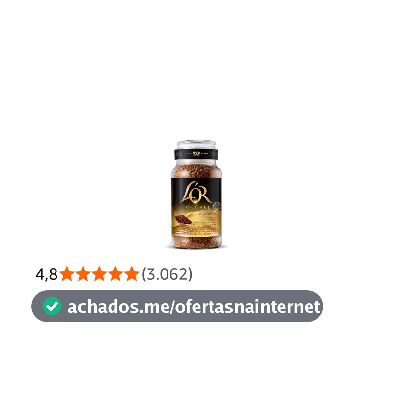 L'OR, Café Solúvel Classique Pote de Vidro 130g