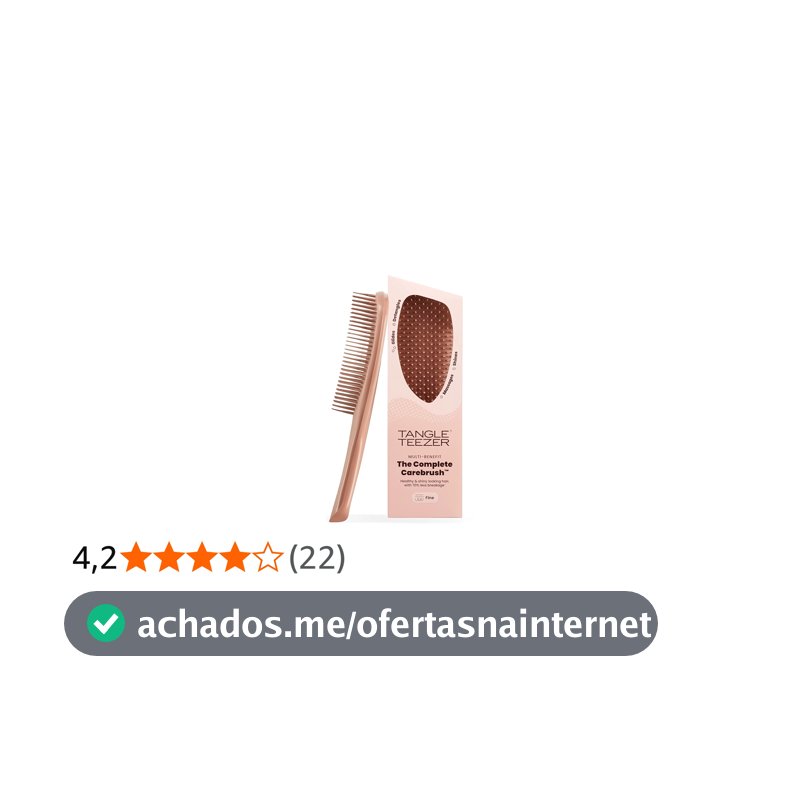 Tangle Teezer - Escova de cabelo 3 em 1, a Complete Carebrush age no couro cabeludo, traz a tecnologia de desembaraçar e a finalização perfeita. Indicada para cabelos Finos. Ideal para fios secos e molhados. Cor: Café