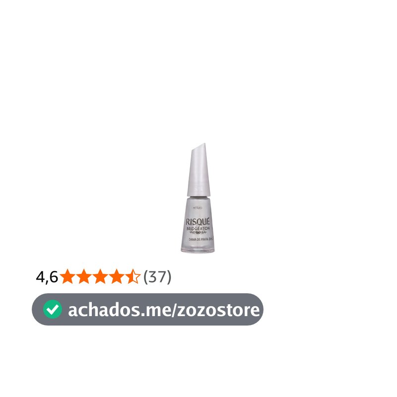Esmalte Prata Risqué Bridgerton Dama de Prata Metálico 8ml