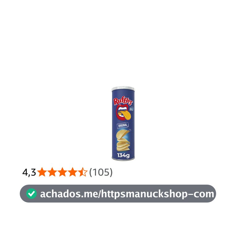 Ruffles Tira Onda Salgadinho de Batata Original Tubo 134g