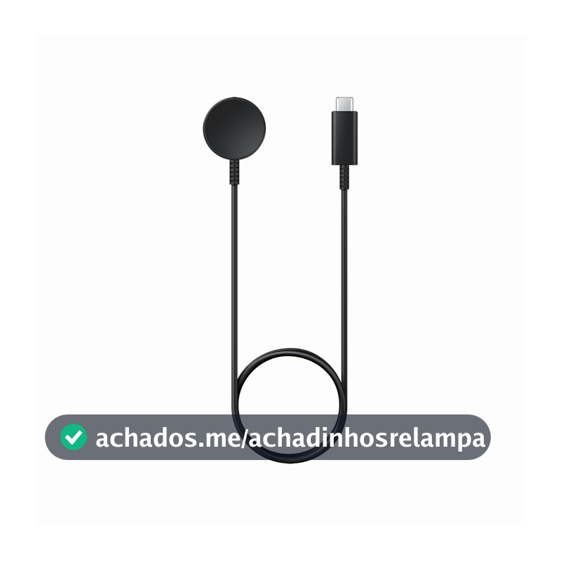 SAMSUNG Carregador sem fio oficial Galaxy Watch (USB-C) (EP-OR900BBEGWW)